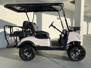 White Renegade Scout Lithium Golf Cart 03